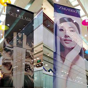 Double sides mesh banner