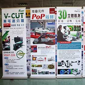 High quality wide base roll up banner