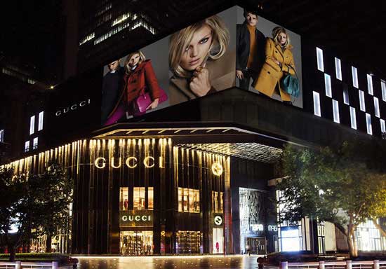 GUCCI进口灯片、UV刀刮布制作成功！