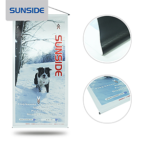 黑底灯布，室内外使用的耐用喷绘画布